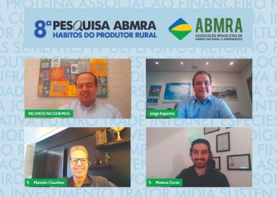 Produtores rurais não sentem o impacto da pandemia e mantêm investimentos, mostra 8ª Pesquisa ABMRA Hábitos do Produtor Rural